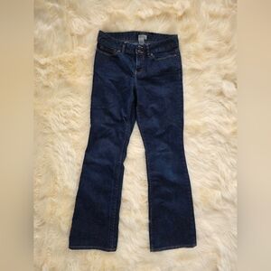 GAP Essential Boot Cut Size 4 (27) Dark Blue Flare Jeans
